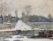 Alfred Sisley The Watering Place at Marly le Roi oil on canvas